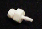 030077 Air Line Connector, White, 1/16 to 1/4-28