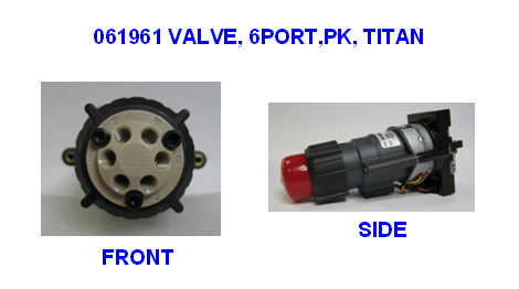 061961 High-pressure (injection or switching valve), 6-port