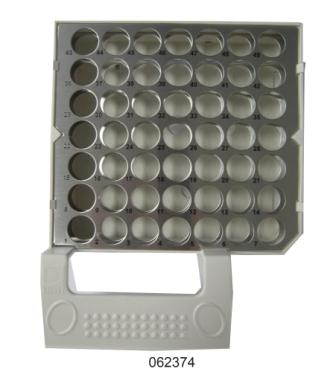 062374 AS 10 mL Vial Plastic Tray, 49 Vial Capacity