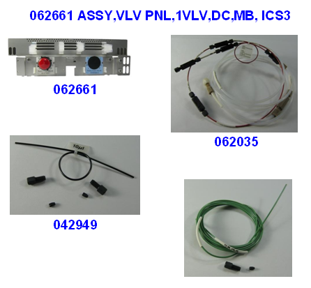 062661 ICS-3000 DC Valve Panel, Microbore, 1 Valve
