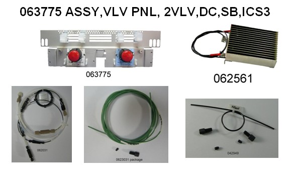 063775 ICS-3000 DC Valve Panel, Standard Bore, 2 Valve