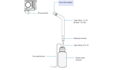 70111-20971 Source Drain Adapter, Teflon®.