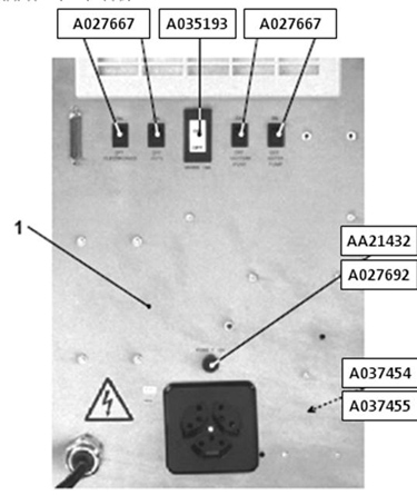 A037455 Air pulser for MBS201 stand (inside face)